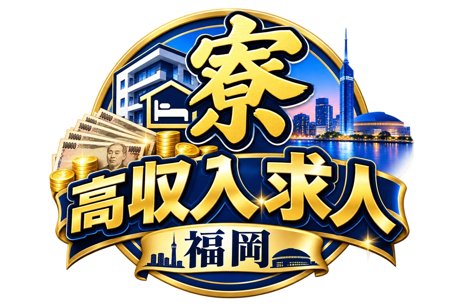 寮 高収入求人 福岡 ロゴ